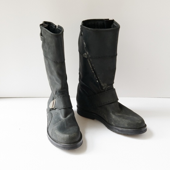 80s - SUSAN BENNIS - WARREN EDWARDS - Boots - Men\'s - 10 - BLK Leather